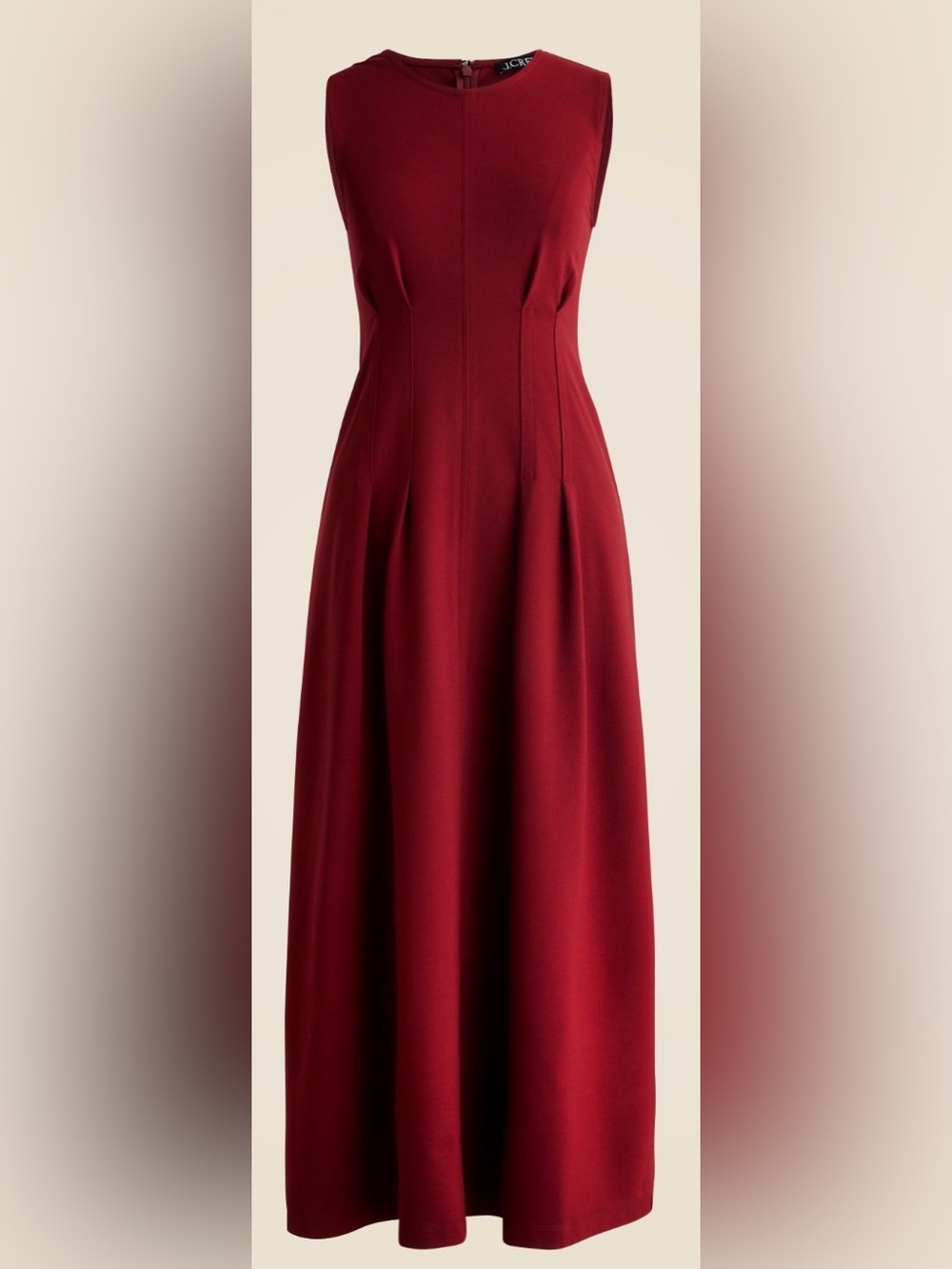 NEW!!  J.Crew Women's Nadia Bordeaux Berry A-Line Midi Dress in Ponte Knit